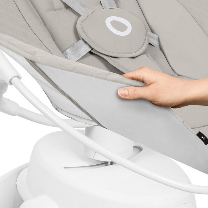 Balansoar, Lionelo, Iris, 2 in 1, Rotire 360 grade, Electric, Cu 3 moduri de leganare, Cu 5 trepte de viteza, Cu 3 pozitii de inclinare, 12 melodii, Silentios, Pana la 9 kg, Bej [17]