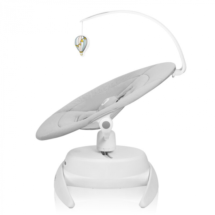 Balansoar, Lionelo, Iris, 2 in 1, Rotire 360 grade, Electric, Cu 3 moduri de leganare, Cu 5 trepte de viteza, Cu 3 pozitii de inclinare, Pana la 9 kg, Gri [3]