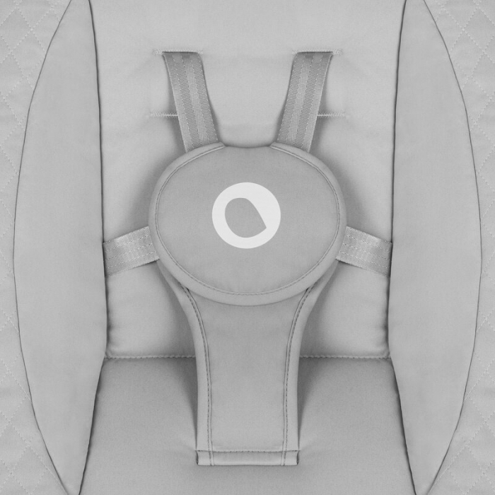 Balansoar, Lionelo, Iris, 2 in 1, Rotire 360 grade, Electric, Cu 3 moduri de leganare, Cu 5 trepte de viteza, Cu 3 pozitii de inclinare, Pana la 9 kg, Gri [10]
