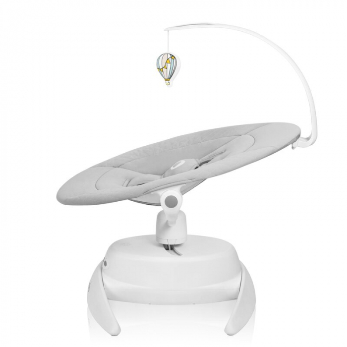 Balansoar, Lionelo, Iris, 2 in 1, Rotire 360 grade, Electric, Cu 3 moduri de leganare, Cu 5 trepte de viteza, Cu 3 pozitii de inclinare, Pana la 9 kg, Gri [2]
