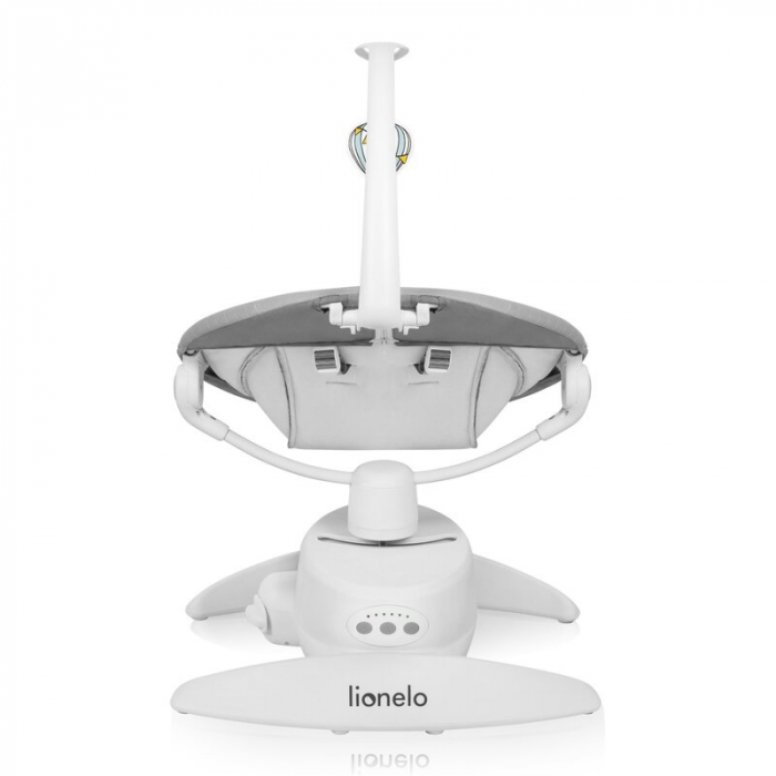 Balansoar, Lionelo, Iris, 2 in 1, Rotire 360 grade, Electric, Cu 3 moduri de leganare, Cu 5 trepte de viteza, Cu 3 pozitii de inclinare, Pana la 9 kg, Gri [8]