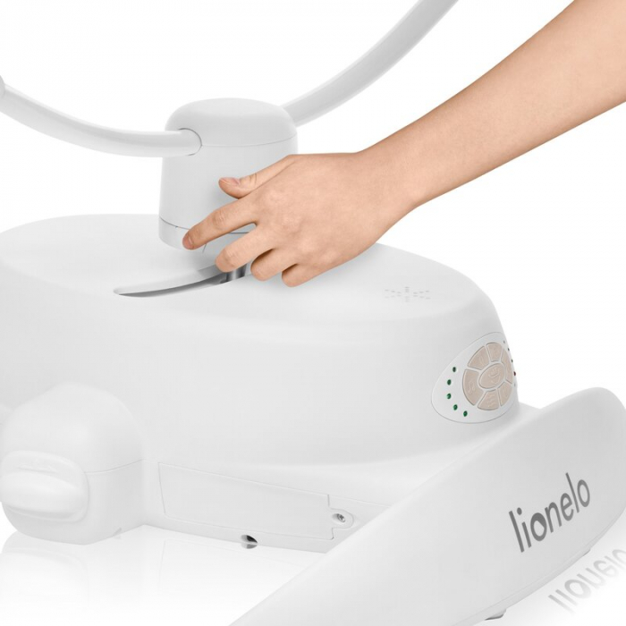 Balansoar, Lionelo, Mell, 2 in 1, Rotire 360 grade, Electric, Cu 3 moduri de leganare, Cu 5 trepte de viteza, Cu 3 pozitii de inclinare, Cu timer, 12 melodii si 2 sunete ale naturii, Pana la 9 kg, Bej [16]