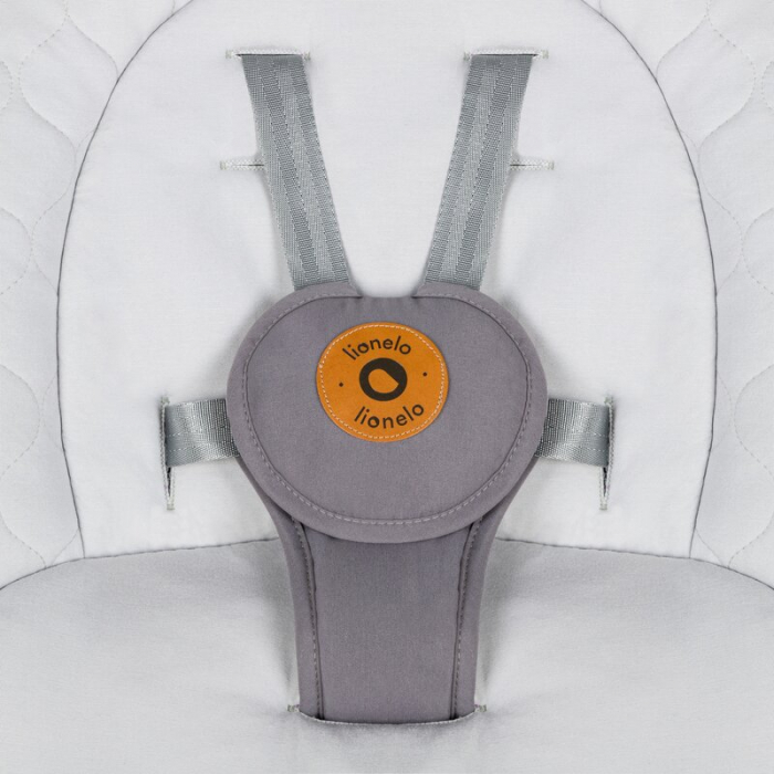 Balansoar, Lionelo, Mell, 2 in 1, Rotire 360 grade, Electric, Cu 3 moduri de leganare, Cu 5 trepte de viteza, Cu 3 pozitii de inclinare, Cu timer, 12 melodii si 2 sunete ale naturii, Pana la 9 kg, Gri [15]