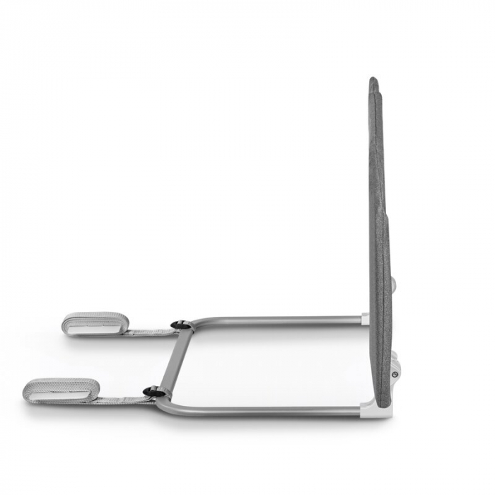 Bariera de protectie pentru pat, Lionelo, Lora XL, Pliabila, Sistem de blocare StandSafe, Geanta de transport inclusa, 150x46 cm, Conform cu BS 7972:2001+A1:2009, Gri [4]