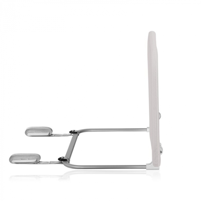 Bariera de protectie pentru pat, Lionelo, Lora XL, Pliabila, Sistem de blocare StandSafe, Geanta de transport inclusa, 150x46 cm, Conform cu BS 7972:2001+A1:2009, Bej [4]
