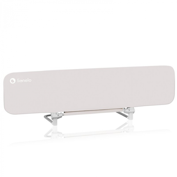 Bariera de protectie pentru pat, Lionelo, Lora XL, Pliabila, Sistem de blocare StandSafe, Geanta de transport inclusa, 150x46 cm, Conform cu BS 7972:2001+A1:2009, Bej [3]