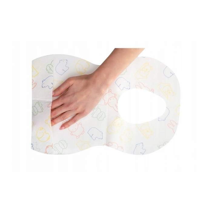Bavete de unica folosinta, Bocioland, Cu buzunar, Set de 10 bucati, Multicolor [5]