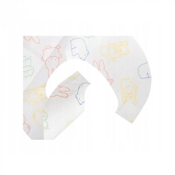 Bavete de unica folosinta, Bocioland, Cu buzunar, Set de 10 bucati, Multicolor [7]