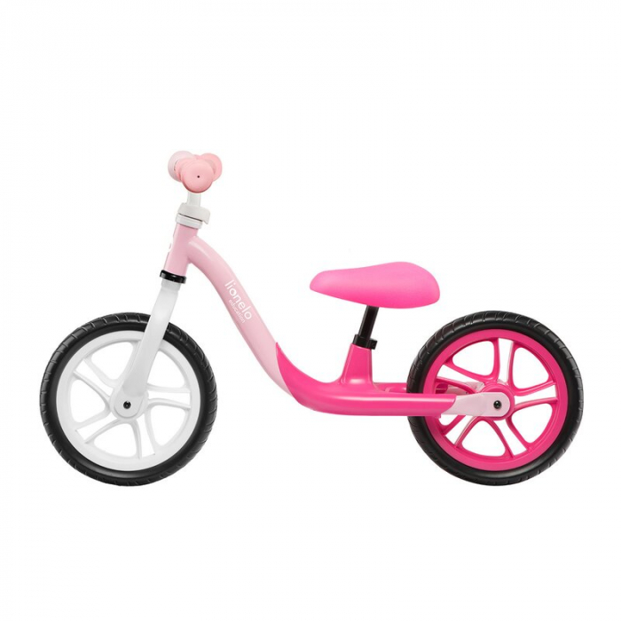 Bicicleta fara pedale, Lionelo, Alex, Usoara, Cu ghidon si sa reglabile, Greutate 3.3 Kg, Cu roti din spuma EVA, 12 inch, Bubblegum [5]