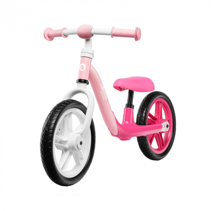 Bicicleta fara pedale, Lionelo, Alex, Usoara, Cu ghidon si sa reglabile, Greutate 3.3 Kg, Cu roti din spuma EVA, 12 inch, Bubblegum [3]