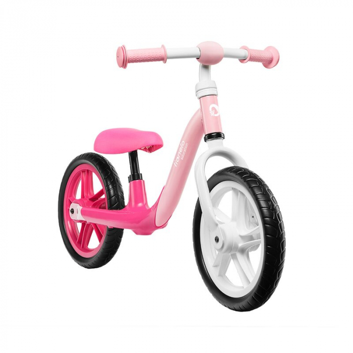 Bicicleta fara pedale, Lionelo, Alex, Usoara, Cu ghidon si sa reglabile, Greutate 3.3 Kg, Cu roti din spuma EVA, 12 inch, Bubblegum [1]