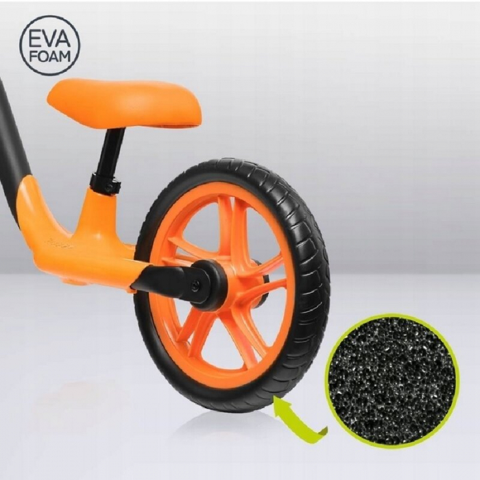 Bicicleta fara pedale, Lionelo, Alex, Usoara, Cu ghidon si sa reglabile, Greutate 3.3 Kg, Cu roti din spuma EVA, 12 inch, Orange [13]