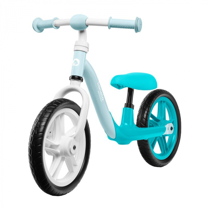 Bicicleta fara pedale, Lionelo, Alex, Usoara, Cu ghidon si sa reglabile, Greutate 3.3 Kg, Cu roti din spuma EVA, 12 inch, Turquoise [3]