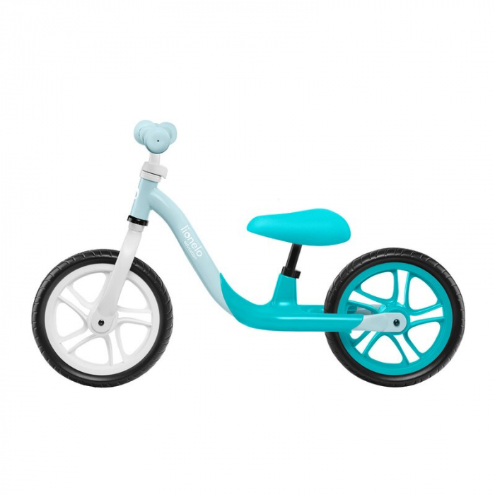 Bicicleta fara pedale, Lionelo, Alex, Usoara, Cu ghidon si sa reglabile, Greutate 3.3 Kg, Cu roti din spuma EVA, 12 inch, Turquoise [5]