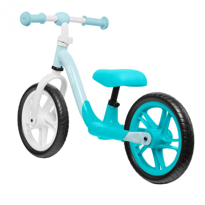 Bicicleta fara pedale, Lionelo, Alex, Usoara, Cu ghidon si sa reglabile, Greutate 3.3 Kg, Cu roti din spuma EVA, 12 inch, Turquoise [4]