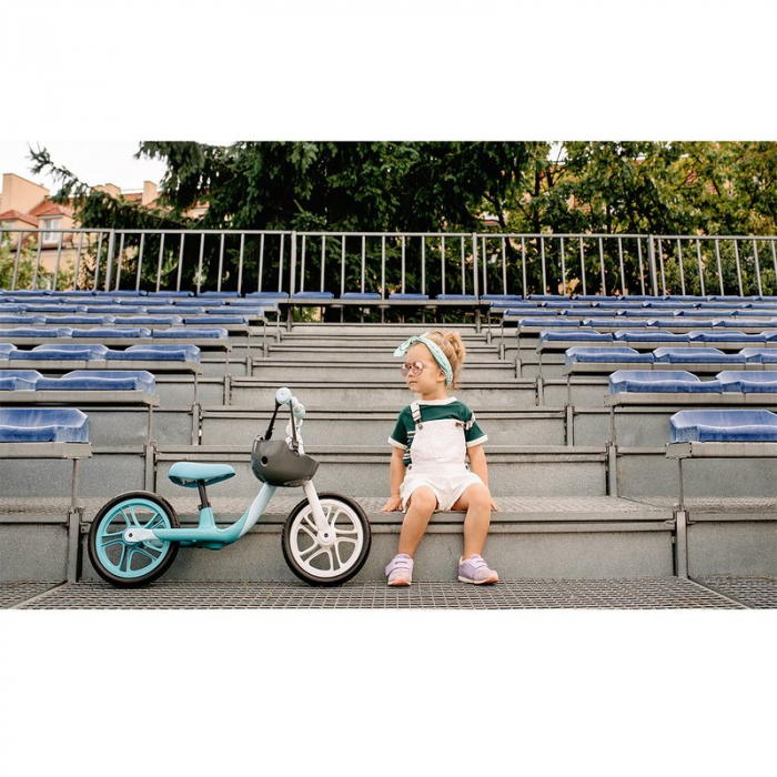 Bicicleta fara pedale, Lionelo, Alex, Usoara, Cu ghidon si sa reglabile, Greutate 3.3 Kg, Cu roti din spuma EVA, 12 inch, Turquoise [11]
