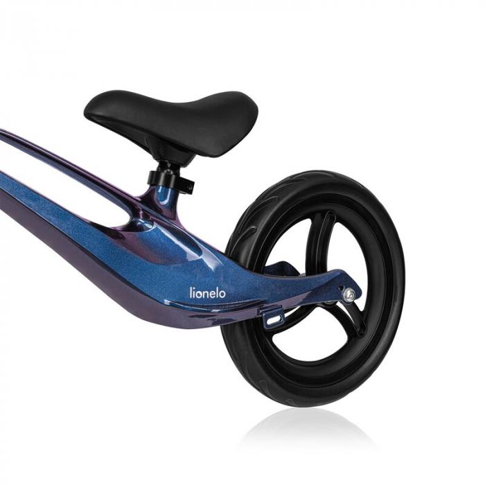 Bicicleta fara pedale, Lionelo, Bart, Usoara, Cu cadru din magneziu, Cu ghidon si sa reglabile, Greutate 3 Kg, 12 inch, Conform cu standardul european de securitate EN71, Blue Violet [5]