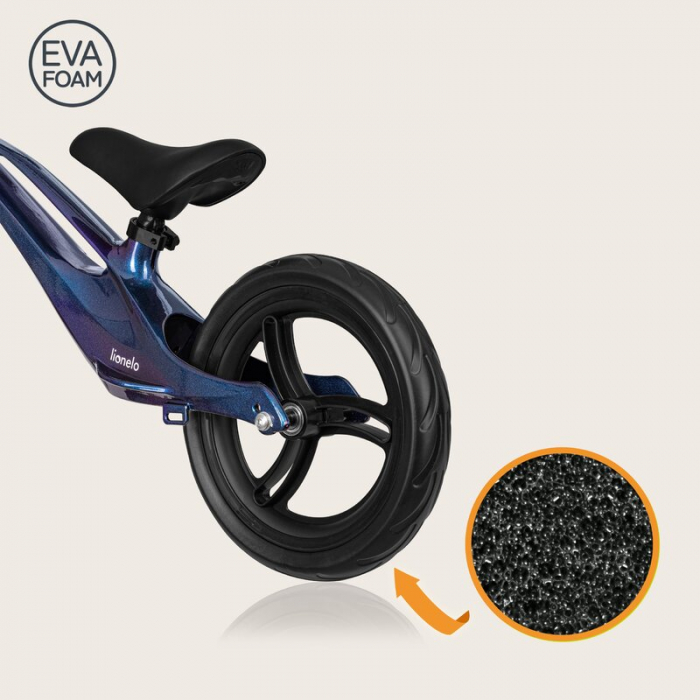 Bicicleta fara pedale, Lionelo, Bart, Usoara, Cu cadru din magneziu, Cu ghidon si sa reglabile, Greutate 3 Kg, 12 inch, Conform cu standardul european de securitate EN71, Blue Violet [8]