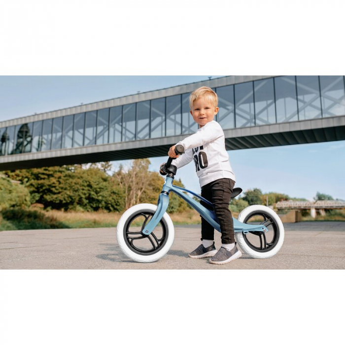 Bicicleta fara pedale, Lionelo, Bart, Usoara, Cu cadru din magneziu, Cu ghidon si sa reglabile, Greutate 3 Kg, 12 inch, Conform cu standardul european de securitate EN71, Blue Violet [21]