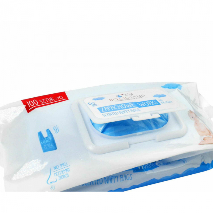 Bocioland - Set 100 bucati saci parfumati pentru scutece folosite [3]