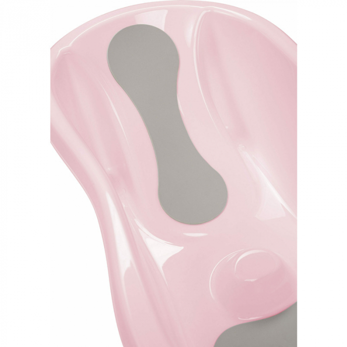 Cadita, Cu doua parti antiderapante, Cu dop, Conform cu standardul european de securitate EN 17072:2018, FreeON, 81x41x24 cm, Pink [4]