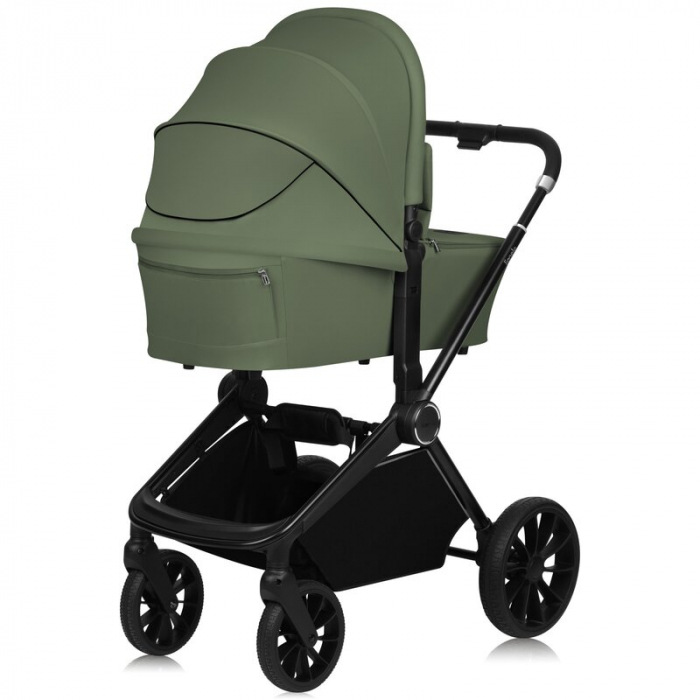 Carucior 2 in 1, Lionelo, Mika Plus, Cadru din aluminiu, Cu landou intarit si salteluta moale, Reversibil, Cu sistem de ventilatie 3D, Cu accesorii, Pana la 22 kg, Conform cu EN1888-1 EN1888-2, EN1466 [13]