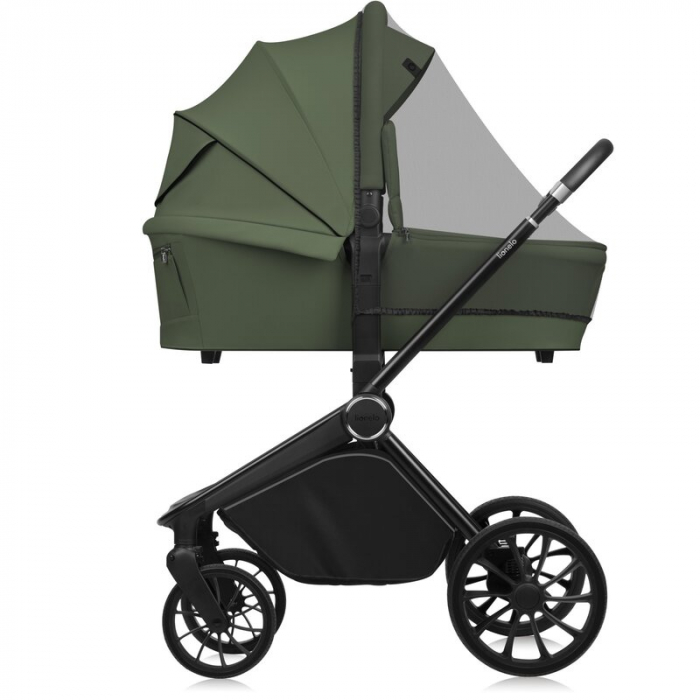 Carucior 2 in 1, Lionelo, Mika Plus, Cadru din aluminiu, Cu landou intarit si salteluta moale, Reversibil, Cu sistem de ventilatie 3D, Cu accesorii, Pana la 22 kg, Conform cu EN1888-1 EN1888-2, EN1466 [16]