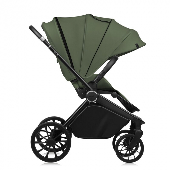 Carucior 2 in 1, Lionelo, Mika Plus, Cadru din aluminiu, Cu landou intarit si salteluta moale, Reversibil, Cu sistem de ventilatie 3D, Cu accesorii, Pana la 22 kg, Conform cu EN1888-1 EN1888-2, EN1466 [7]