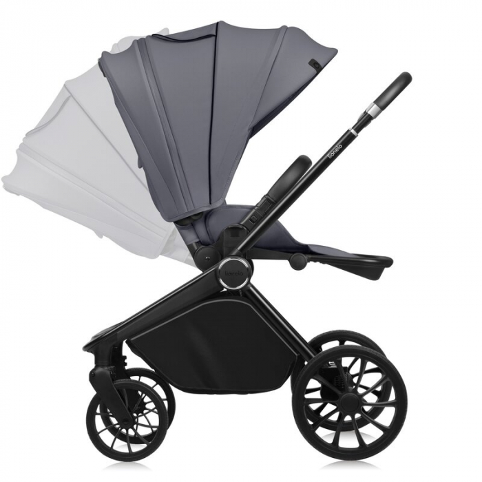 Carucior 2 in 1, Lionelo, Mika Plus, Cadru din aluminiu, Cu landou intarit si salteluta moale, Reversibil, Cu sistem de ventilatie 3D, Cu accesorii, Pana la 22 kg, Conform cu EN1888-1 EN1888-2, EN1466 [6]