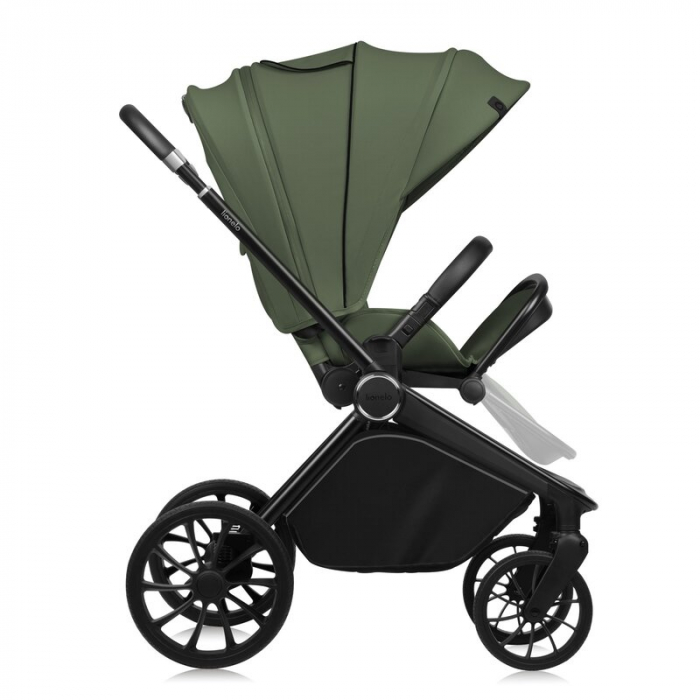Carucior 2 in 1, Lionelo, Mika Plus, Cadru din aluminiu, Cu landou intarit si salteluta moale, Reversibil, Cu sistem de ventilatie 3D, Cu accesorii, Pana la 22 kg, Conform cu EN1888-1 EN1888-2, EN1466 [10]