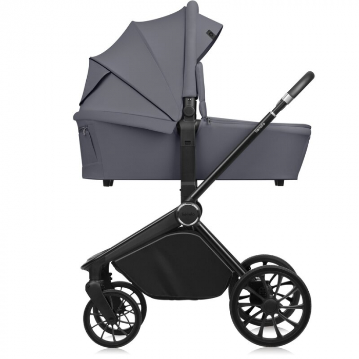 Carucior 2 in 1, Lionelo, Mika Plus, Cadru din aluminiu, Cu landou intarit si salteluta moale, Reversibil, Cu sistem de ventilatie 3D, Cu accesorii, Pana la 22 kg, Conform cu EN1888-1 EN1888-2, EN1466 [14]