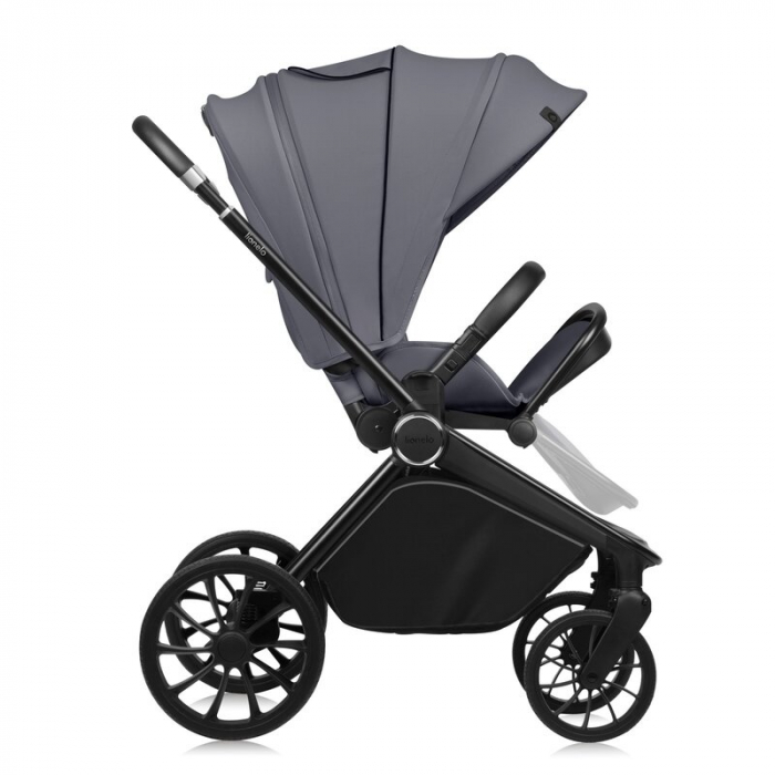 Carucior 2 in 1, Lionelo, Mika Plus, Cadru din aluminiu, Cu landou intarit si salteluta moale, Reversibil, Cu sistem de ventilatie 3D, Cu accesorii, Pana la 22 kg, Conform cu EN1888-1 EN1888-2, EN1466 [10]