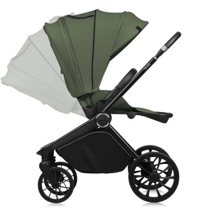 Carucior 2 in 1, Lionelo, Mika Plus, Cadru din aluminiu, Cu landou intarit si salteluta moale, Reversibil, Cu sistem de ventilatie 3D, Cu accesorii, Pana la 22 kg, Conform cu EN1888-1 EN1888-2, EN1466 [6]
