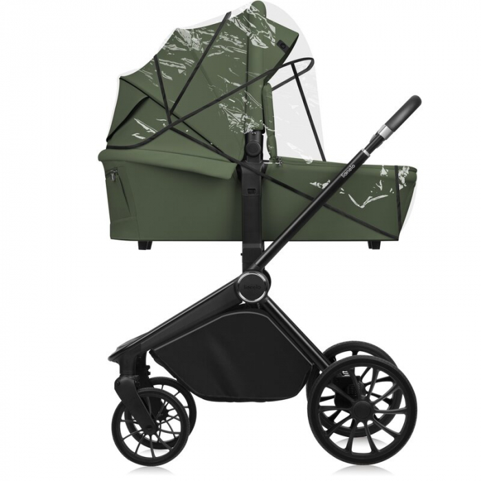 Carucior 2 in 1, Lionelo, Mika Plus, Cadru din aluminiu, Cu landou intarit si salteluta moale, Reversibil, Cu sistem de ventilatie 3D, Cu accesorii, Pana la 22 kg, Conform cu EN1888-1 EN1888-2, EN1466 [17]