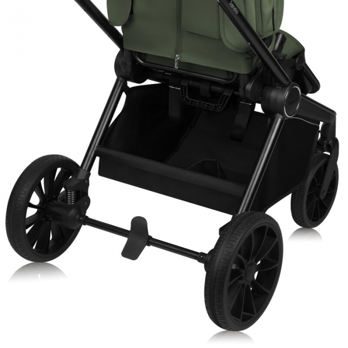 Carucior 2 in 1, Lionelo, Mika Plus, Cadru din aluminiu, Cu landou intarit si salteluta moale, Reversibil, Cu sistem de ventilatie 3D, Cu accesorii, Pana la 22 kg, Conform cu EN1888-1 EN1888-2, EN1466 [20]