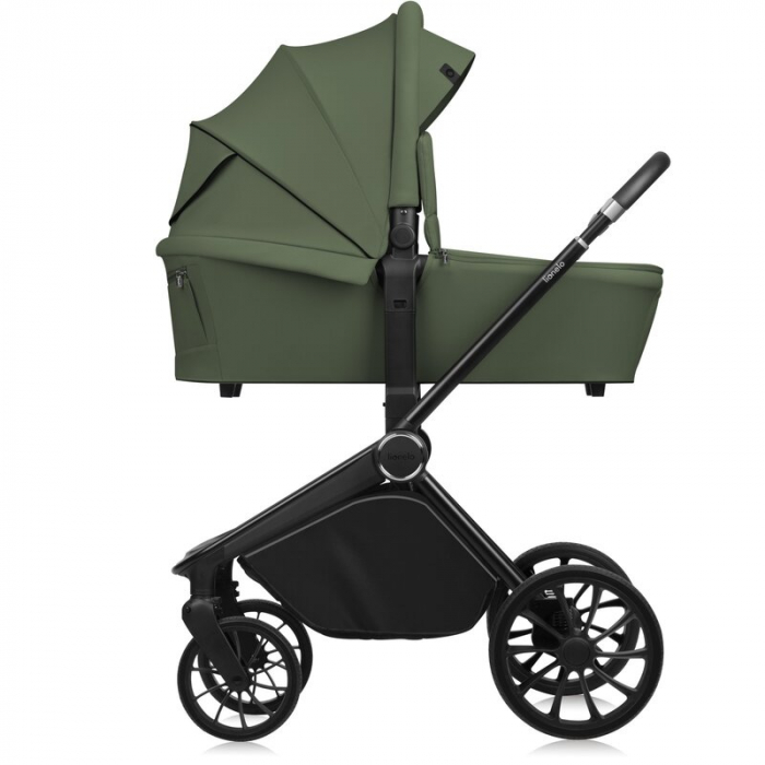 Carucior 2 in 1, Lionelo, Mika Plus, Cadru din aluminiu, Cu landou intarit si salteluta moale, Reversibil, Cu sistem de ventilatie 3D, Cu accesorii, Pana la 22 kg, Conform cu EN1888-1 EN1888-2, EN1466 [14]