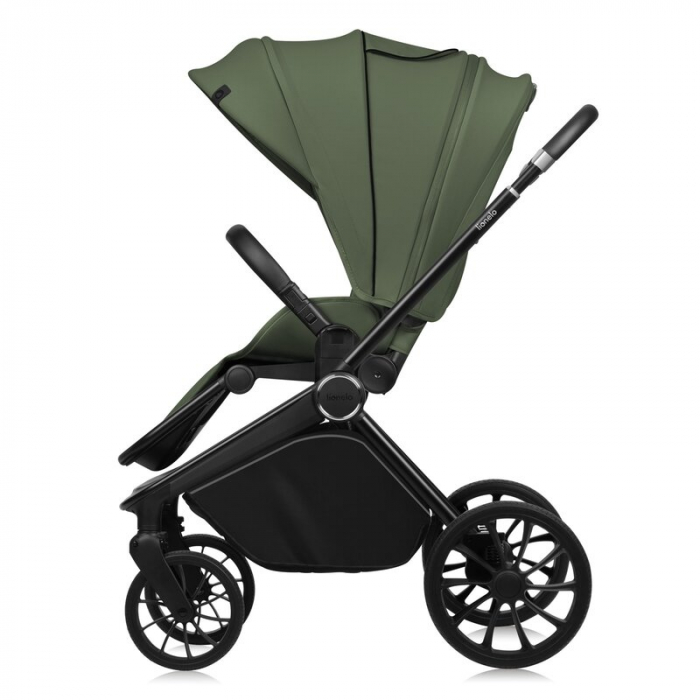 Carucior 2 in 1, Lionelo, Mika Plus, Cadru din aluminiu, Cu landou intarit si salteluta moale, Reversibil, Cu sistem de ventilatie 3D, Cu accesorii, Pana la 22 kg, Conform cu EN1888-1 EN1888-2, EN1466 [11]