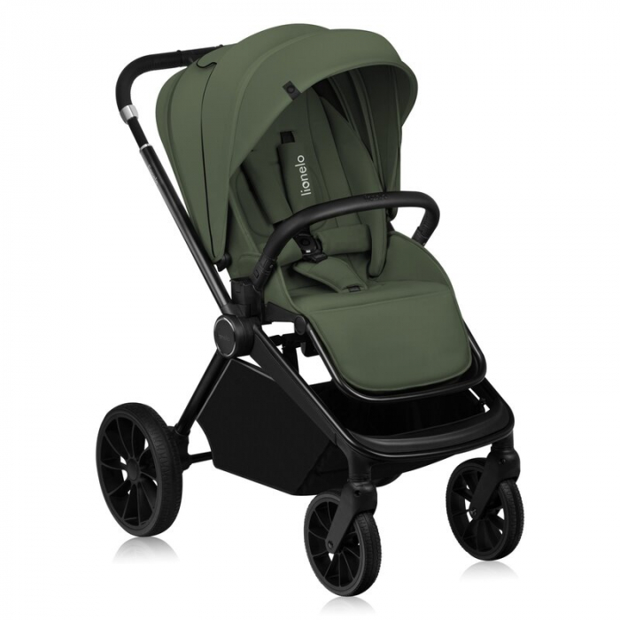 Carucior 2 in 1, Lionelo, Mika Plus, Cadru din aluminiu, Cu landou intarit si salteluta moale, Reversibil, Cu sistem de ventilatie 3D, Cu accesorii, Pana la 22 kg, Conform cu EN1888-1 EN1888-2, EN1466 [2]