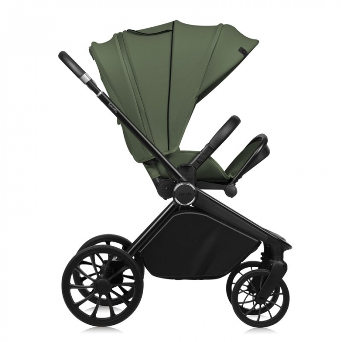 Carucior 2 in 1, Lionelo, Mika Plus, Cadru din aluminiu, Cu landou intarit si salteluta moale, Reversibil, Cu sistem de ventilatie 3D, Cu accesorii, Pana la 22 kg, Conform cu EN1888-1 EN1888-2, EN1466 [8]