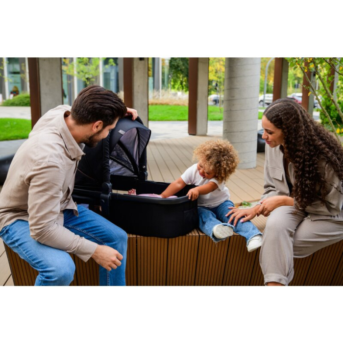 Carucior 3 in 1, Lionelo, Amber, Landou intarit, Scoica auto testata ADAC, Reversibil, Cu accesorii, Geanta parinti, Pana la 22 kg, Bej [65]