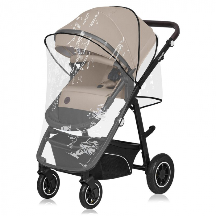 Carucior 3 in 1, Lionelo, Bianka, Transformabil, Cadru aluminiu, Cu landou si salteluta moale, Cu scoica auto testata ADAC, Cu multiple accesorii, Sustine 22 kg, 0 luni+, EN1466:2014+AC:2015, EN1888,  [7]