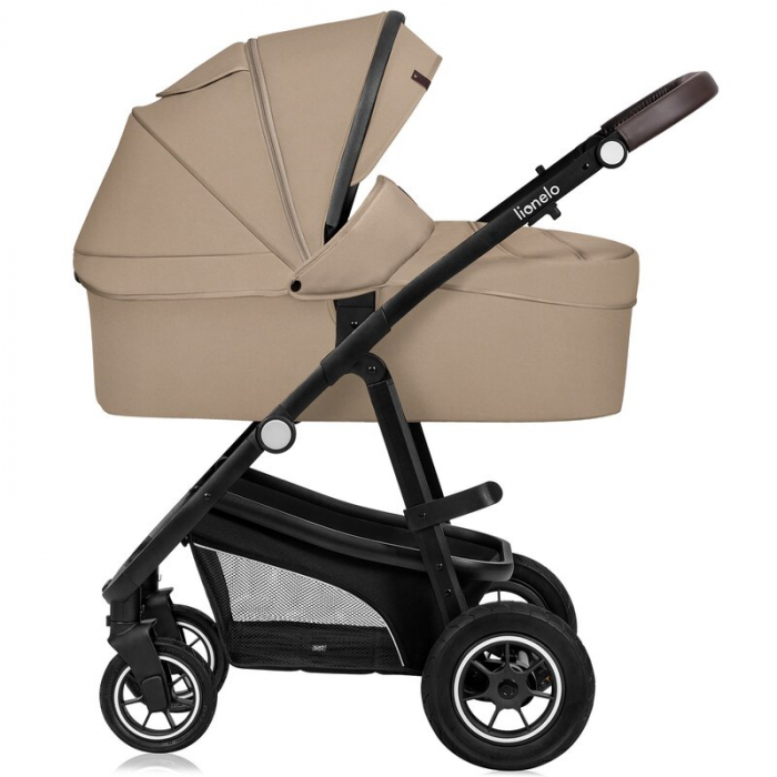 Carucior 3 in 1, Lionelo, Bianka, Transformabil, Cadru aluminiu, Cu landou si salteluta moale, Cu scoica auto testata ADAC, Cu multiple accesorii, Sustine 22 kg, 0 luni+, EN1466:2014+AC:2015, EN1888,  [15]