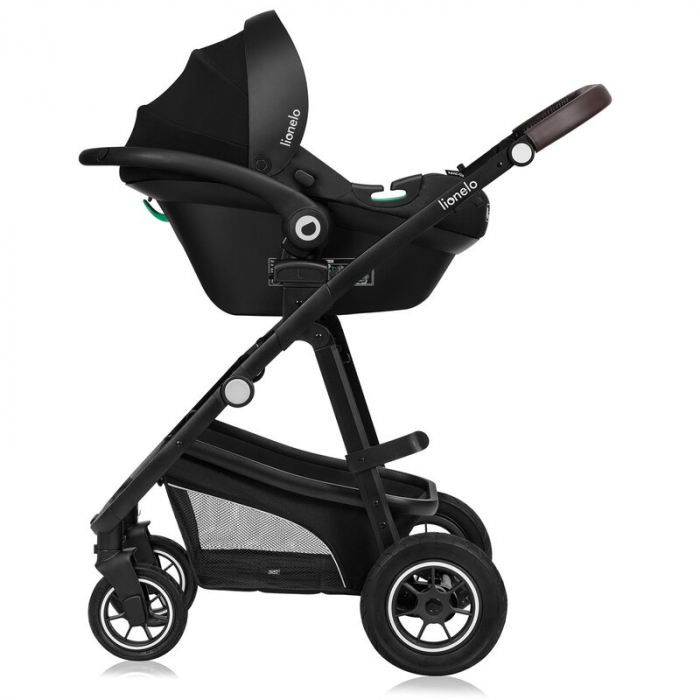 Carucior 3 in 1, Lionelo, Bianka, Transformabil, Cadru aluminiu, Cu landou si salteluta moale, Cu scoica auto testata ADAC, Cu multiple accesorii, Sustine 22 kg, 0 luni+, EN1466:2014+AC:2015, EN1888,  [16]
