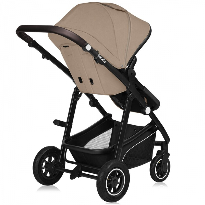 Carucior 3 in 1, Lionelo, Bianka, Transformabil, Cadru aluminiu, Cu landou si salteluta moale, Cu scoica auto testata ADAC, Cu multiple accesorii, Sustine 22 kg, 0 luni+, EN1466:2014+AC:2015, EN1888,  [17]