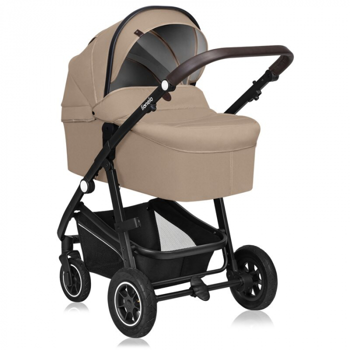 Carucior 3 in 1, Lionelo, Bianka, Transformabil, Cadru aluminiu, Cu landou si salteluta moale, Cu scoica auto testata ADAC, Cu multiple accesorii, Sustine 22 kg, 0 luni+, EN1466:2014+AC:2015, EN1888,  [9]