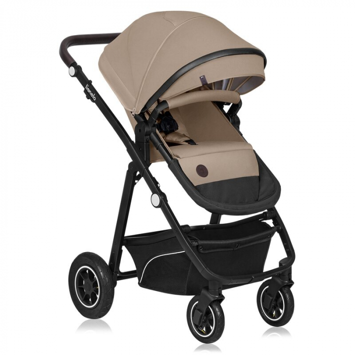 Carucior 3 in 1, Lionelo, Bianka, Transformabil, Cadru aluminiu, Cu landou si salteluta moale, Cu scoica auto testata ADAC, Cu multiple accesorii, Sustine 22 kg, 0 luni+, EN1466:2014+AC:2015, EN1888,  [3]