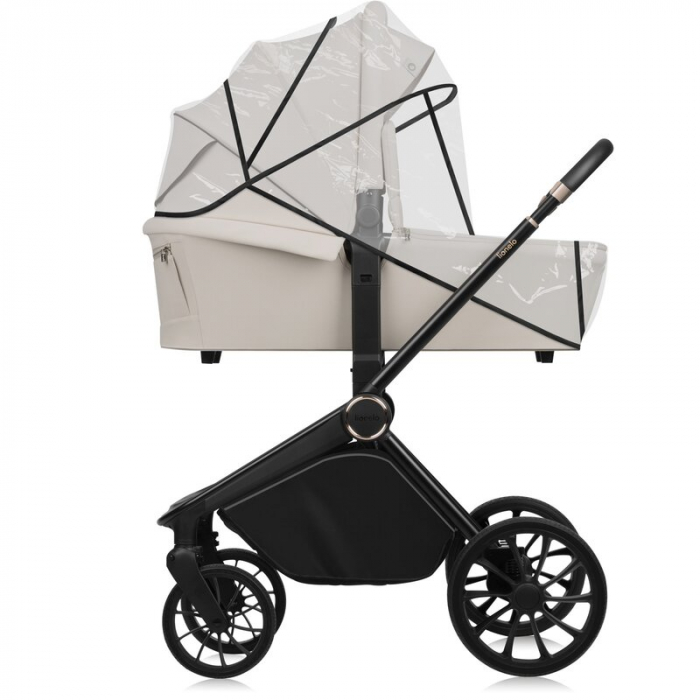 Carucior 3 in 1, Lionelo, Mika Plus, Cadru din aluminiu, Cu landou intarit si salteluta moale, Scoica auto, Reversibil, Cu sistem de ventilatie 3D, Maner ajustabil, Cu accesorii, Pana la 22 kg, EN1888 [17]
