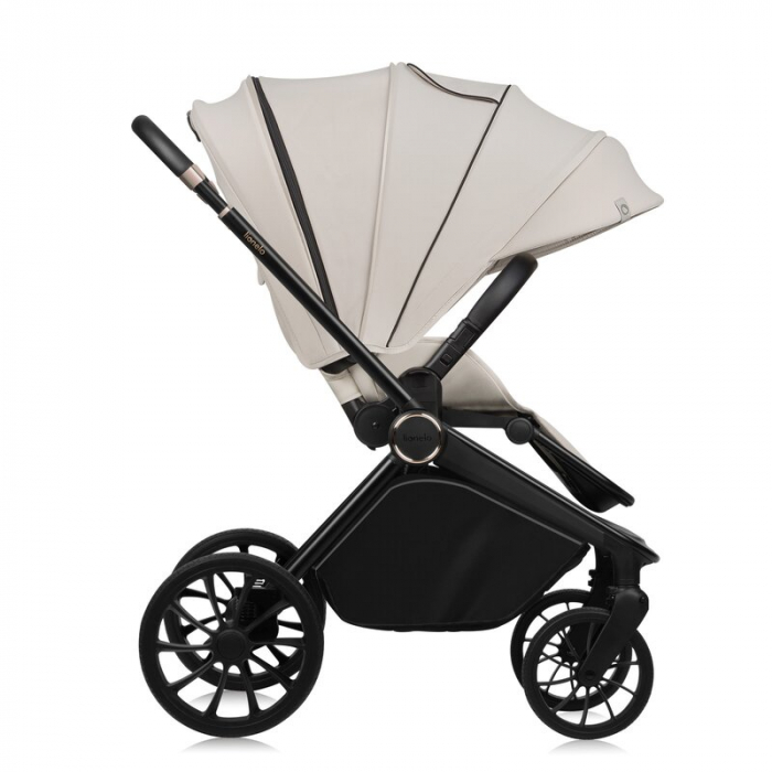 Carucior 3 in 1, Lionelo, Mika Plus, Cadru din aluminiu, Cu landou intarit si salteluta moale, Scoica auto, Reversibil, Cu sistem de ventilatie 3D, Maner ajustabil, Cu accesorii, Pana la 22 kg, EN1888 [7]
