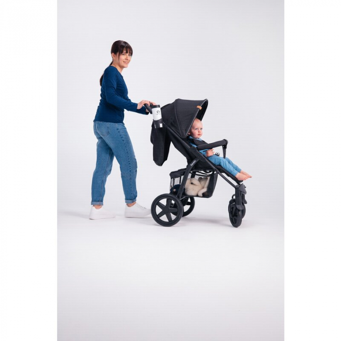 Carucior sport, Lionelo, Annet Plus, De la nastere, Cu accesorii si capotina XXL reglabila, 0 - 22 Kg, Conform cu standardele europene de securitate EN1888-1 si EN1888-2, Bej [21]