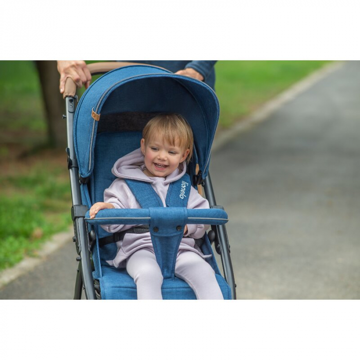 Carucior sport, Lionelo, Annet Plus, De la nastere, Cu accesorii si capotina XXL reglabila, 0 - 22 Kg, Conform cu standardele europene de securitate EN1888-1 si EN1888-2, Bej [32]
